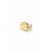 Anel Dourado Retangular Liso com Detalhes Laterais Banho de Ouro 18k
