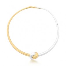 Colar mix de banhos aro rígido fosco nó mix duo