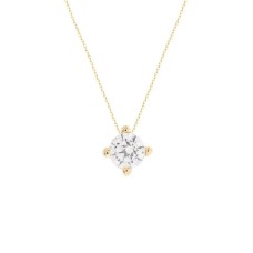 COLAR ELOS PORTUGUESES PONTO DE LUZ 3 MM OURO/CRISTAL PRATA 925