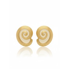 Brincos Caracol Banho de Ouro 18k Brincos Caracol Banho de Ouro 18k