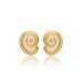 Brincos Caracol Banho de Ouro 18k Brincos Caracol Banho de Ouro 18k